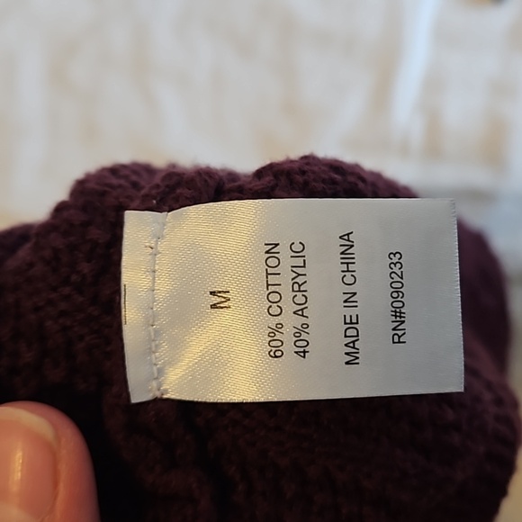 🩴Kendall & Kylie Burgundy Croped Tank Top Size M - Picture 6 of 6